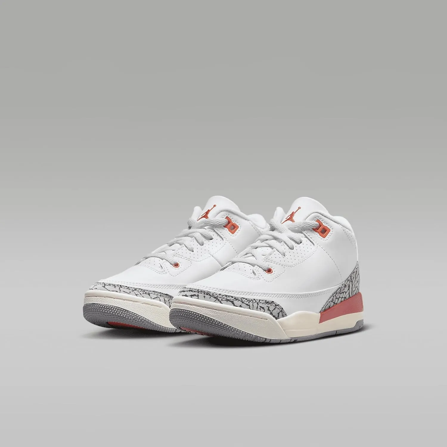Jordan Air 3 Retro 'Georgia Peach' Pre-School (FQ9174-121, White)