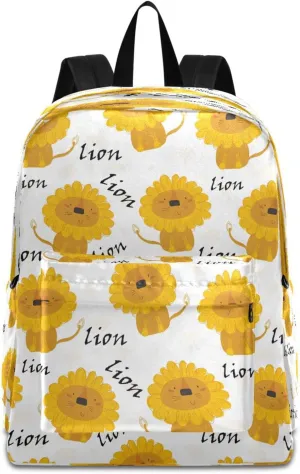 JSTEL Toddler Backpack for Boy Girl Ages 5-19 Child Backpack Lion School Bag 15.6 inch Laptop Backpack