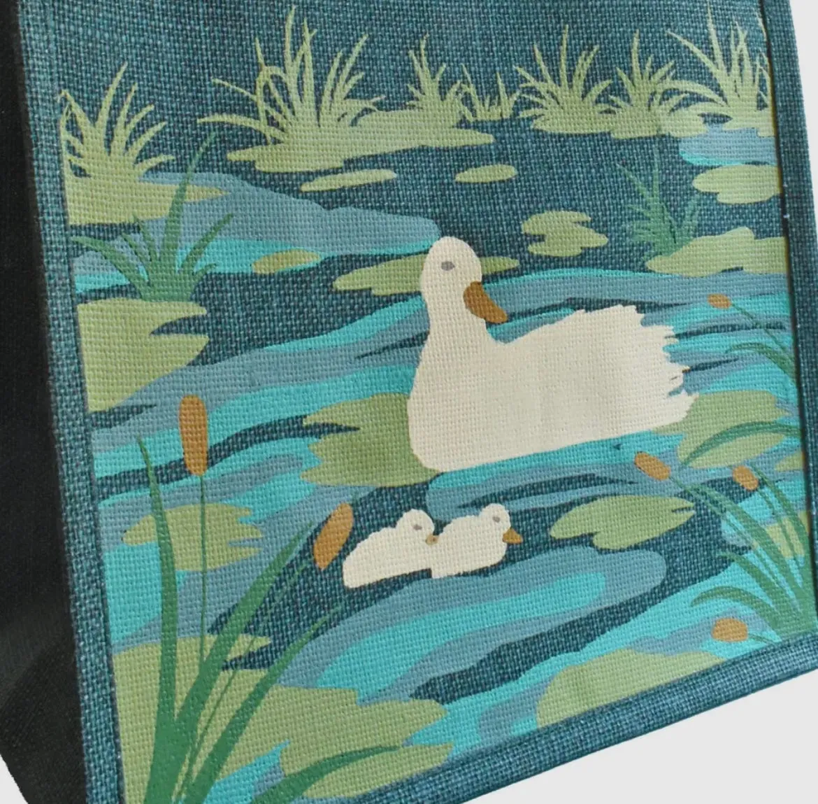 JUTE ‘DUCK’ SHOPPING BAG