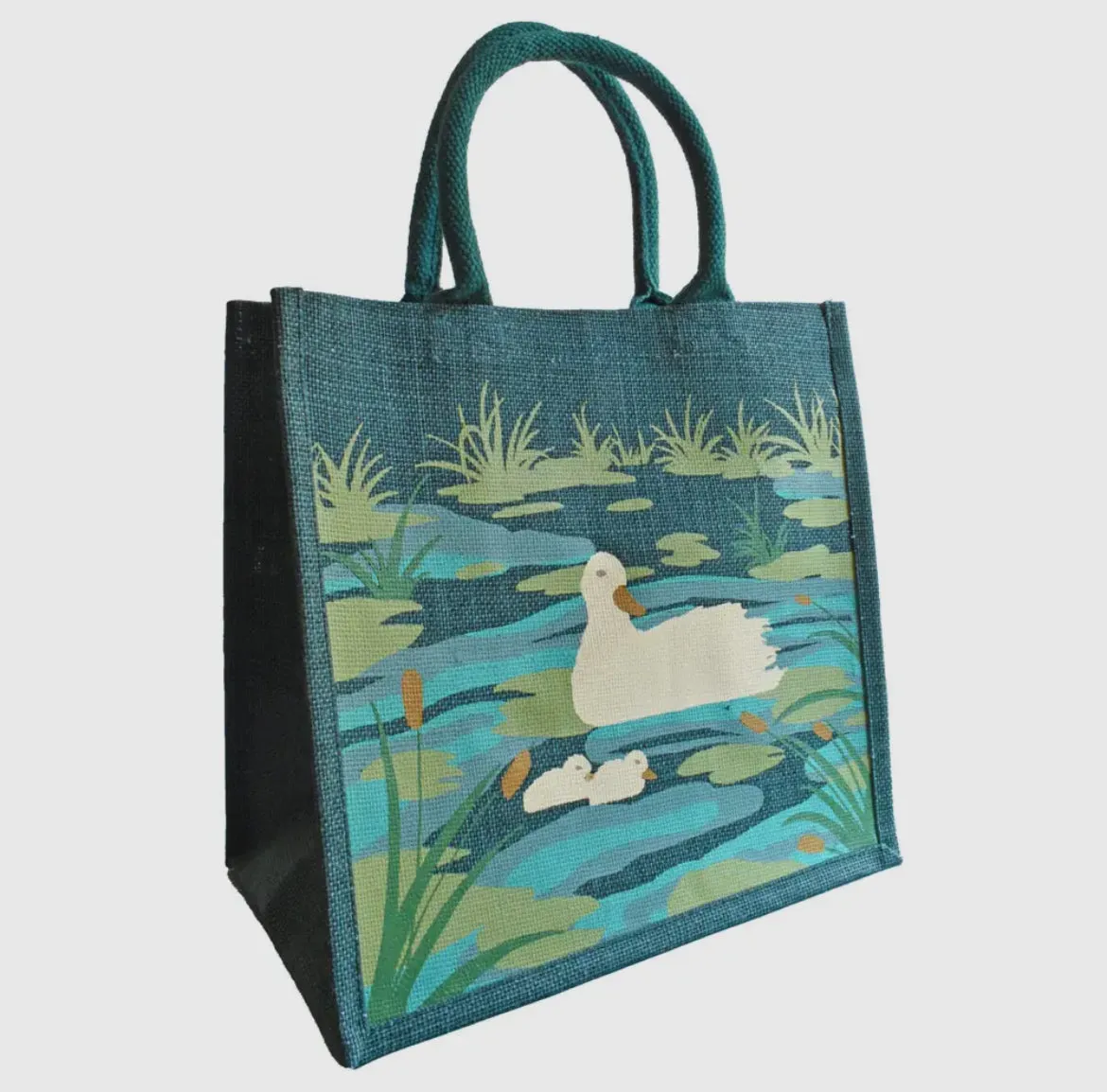 JUTE ‘DUCK’ SHOPPING BAG