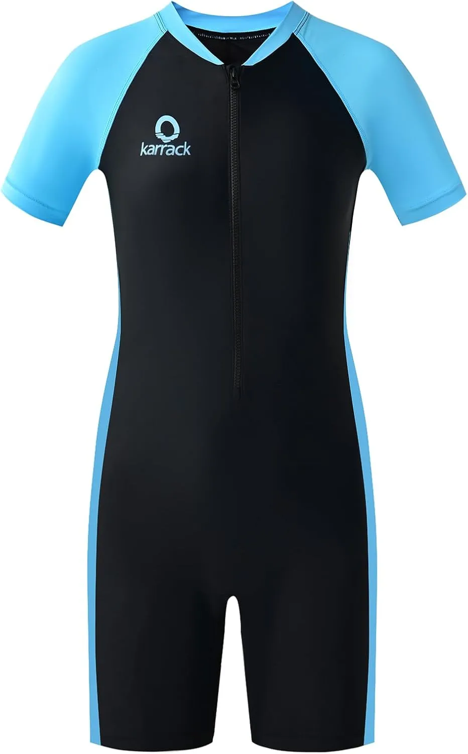 karrack Girls and Boys One Piece Rash Guard Swimsuit Kid Water Sport Short Swimsuit UPF 50  Sun Protection Bathing Suits