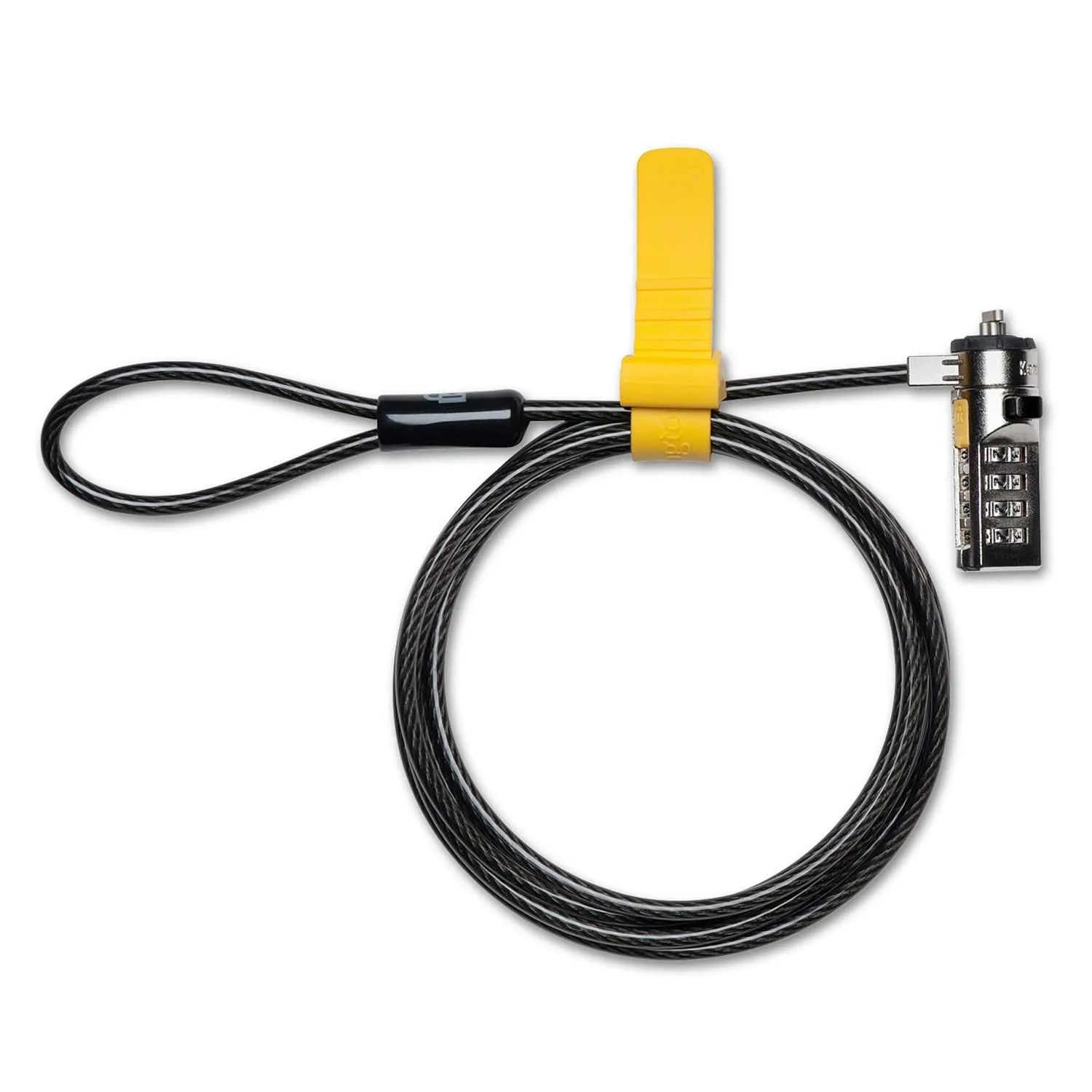 Kensington Combination Cable Lock for Laptops, T-Bar Standard Slot Computer Lock Cable for HP Lenovo Asus Acer, Resettable 4 digit password with 6 Foot Cable, K64673AM