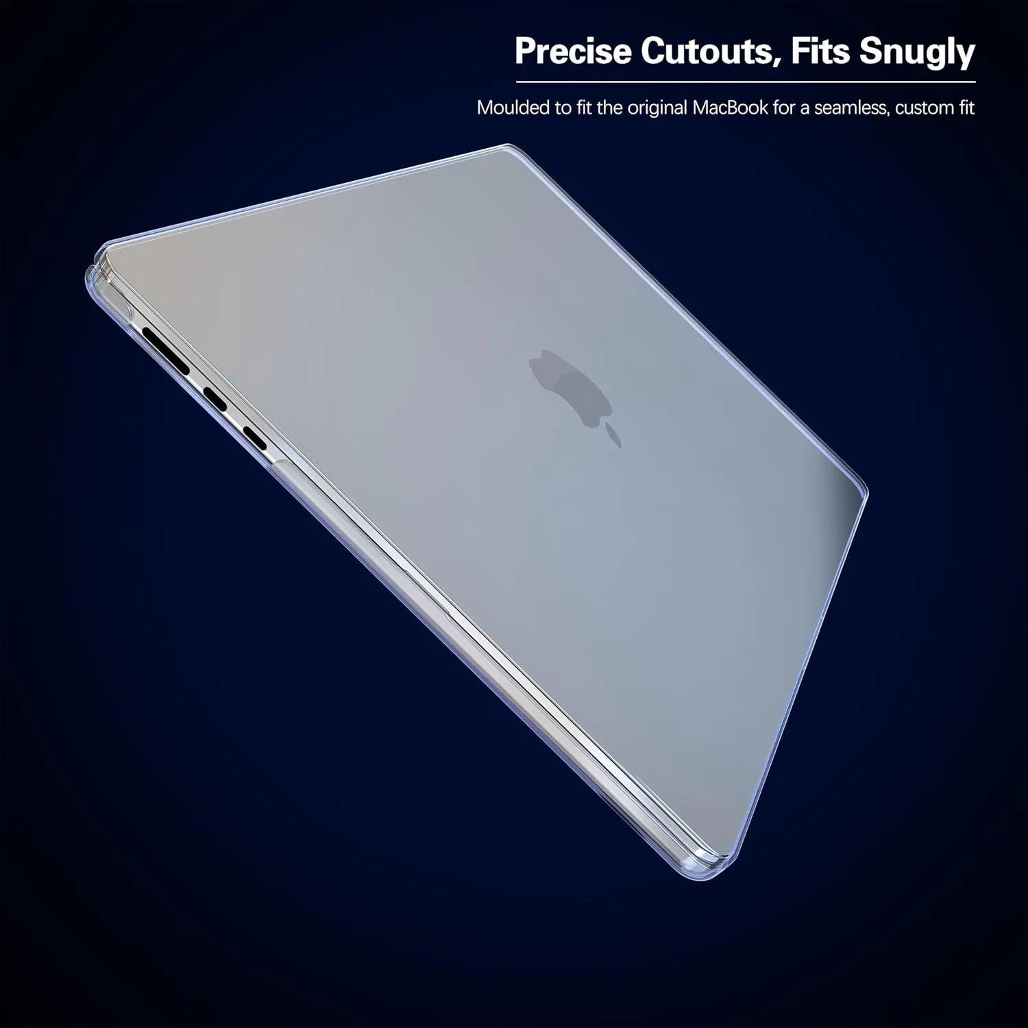 KEROM Crystal Clear Case for MacBook Pro 14 inch 2024-2021 M4 M3 M2 M1 Pro/Max Chip A3112 A3185 A3401 A2918 A2992 A2779 A2442, Slim Plastic Hard Shell Case & Keyboard Cover, Transparent