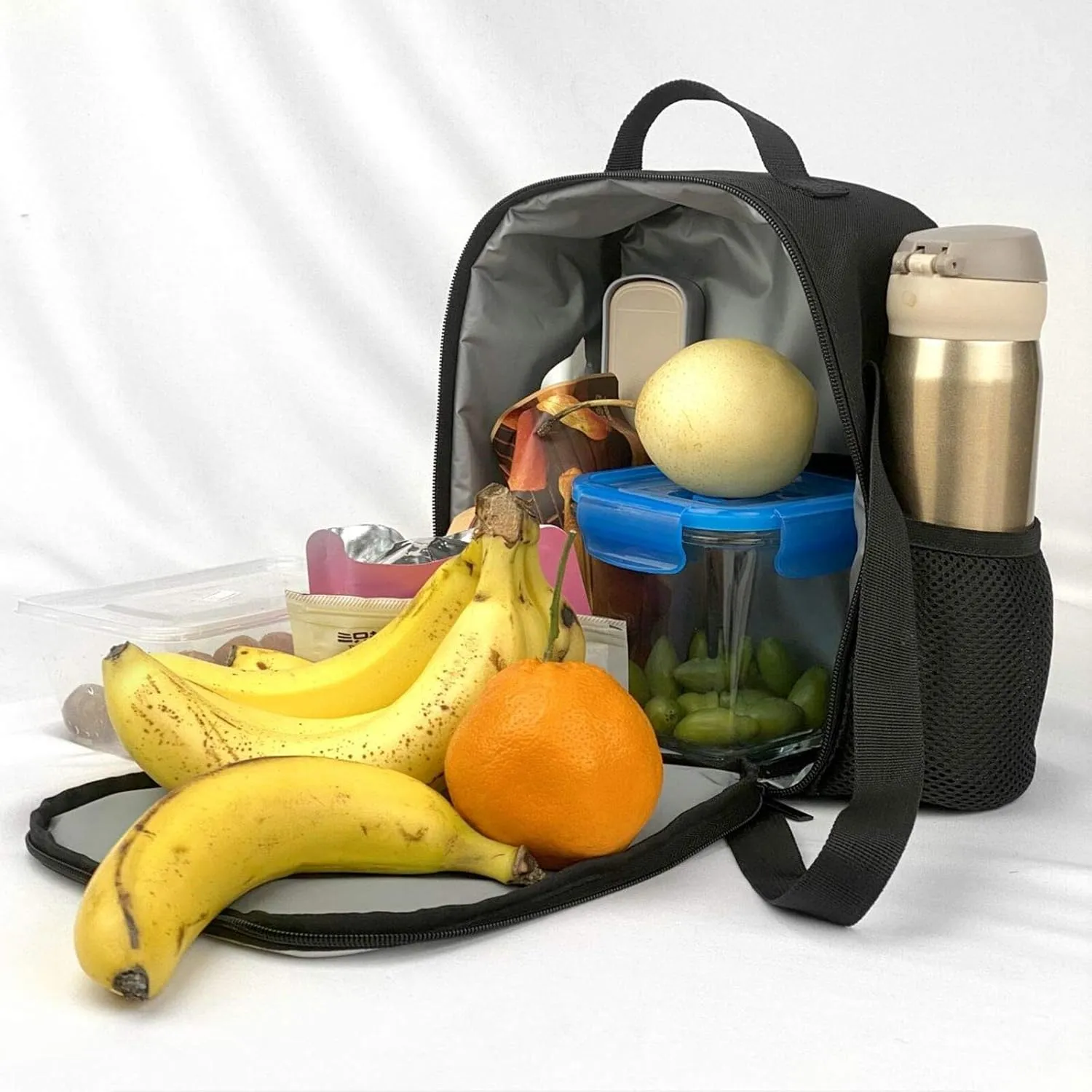 KHiry Insulated Lunch Box for Women Men Moose Mountain Pine Tree Wilderness Lunch Bag Lunch Shoulder Bags for Work