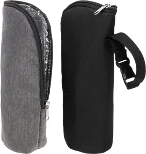 Kisangel Insulated Baby Bottle Bag - 2pcs Polyester Thermal Milk Bottle Bag