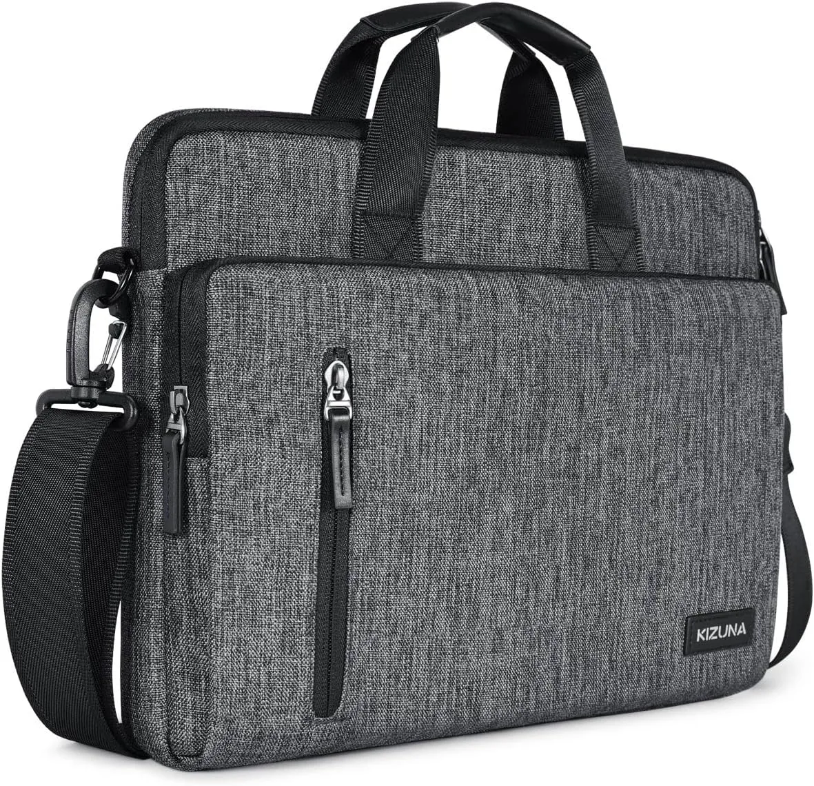 KIZUNA Laptop Bag Case 14 Inch shoulder sleeve Water Resistant Briefcase For 15" Macbook air M2 2023/Lenovo Flex 14/14" HP EliteBook 840 G5/HP Pro 14 G3/Dell Latitude 7490/15" Surface Laptop 3, Grey