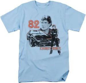 Knight Rider 1982 Unisex Adult T-Shirt, Light Blue, X-Large