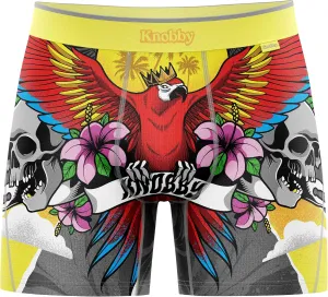 Knobby Mens Boxer Briefs - 4.5" Inseam, Moisture Wicking, Odor Control, Breathable, Tagless, Designer Underwear for Men