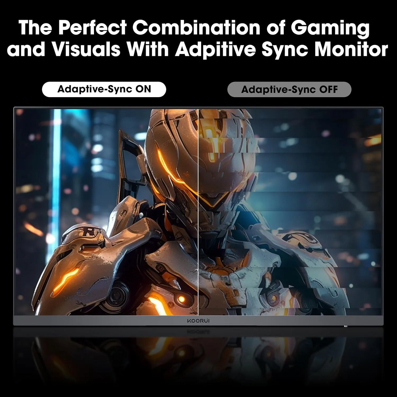 KOORUI 24 inch Curved Gaming Monitor,FHD 1080P,1500R,180Hz,1ms VA Computer Monitors,Eye Care,Ultra-Thin Display,Adaptive Sync,99% sRGB,HDR10,HDMI2.0X2 /DP1.2,VESA Compatible,Tilt Adjustable,Black