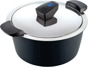 KUHN RIKON HOTPAN Comfort Serving Casserole 2 Litres/18 cm Induction Stainless Steel Black