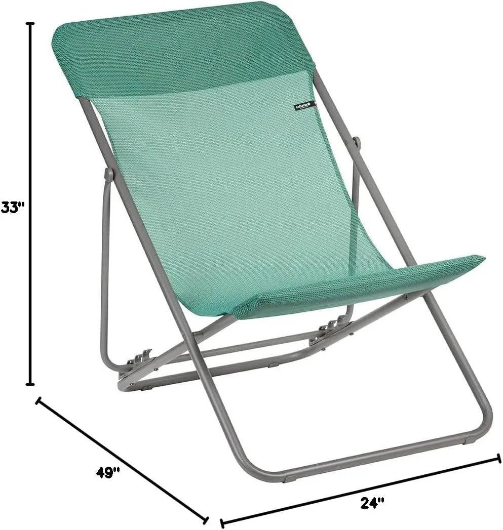 Lafuma Maxi TRANSAT Folding Sling Chair, Moss Green