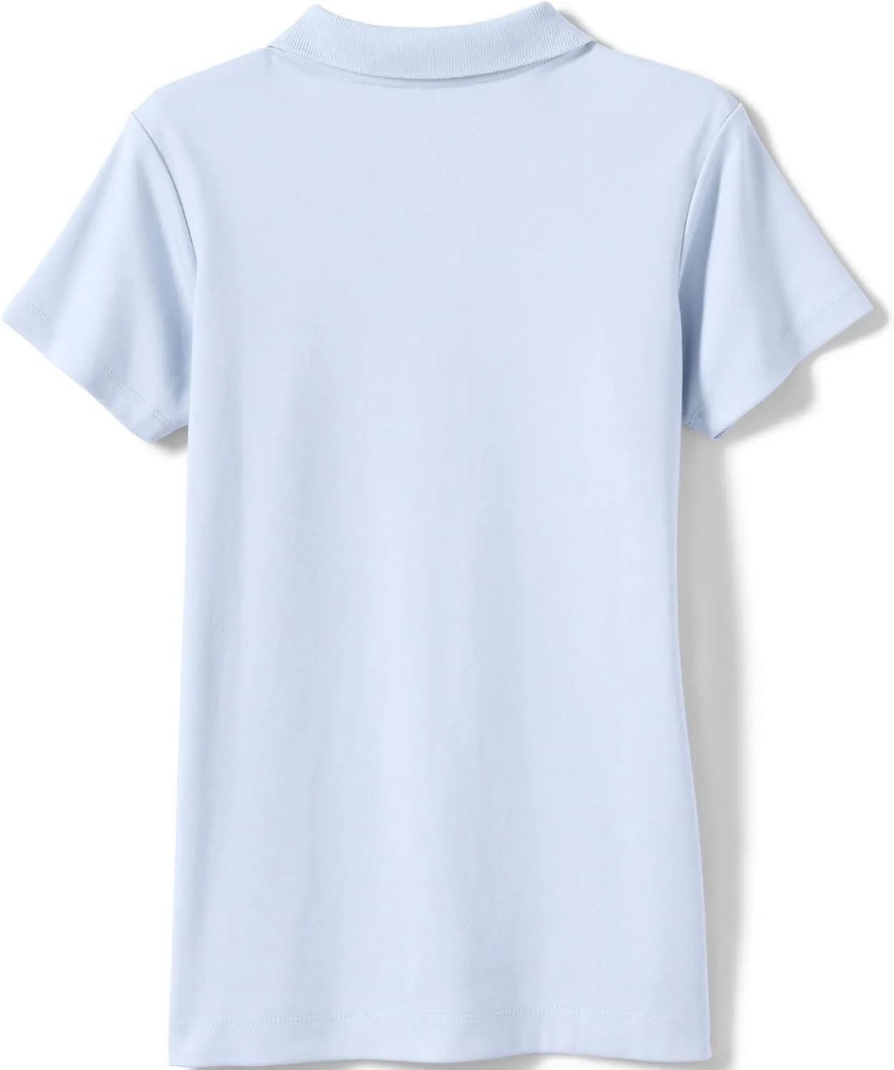 Lands' End School Uniform Girls Short Sleeve Feminine Fit Interlock Polo Shirt
