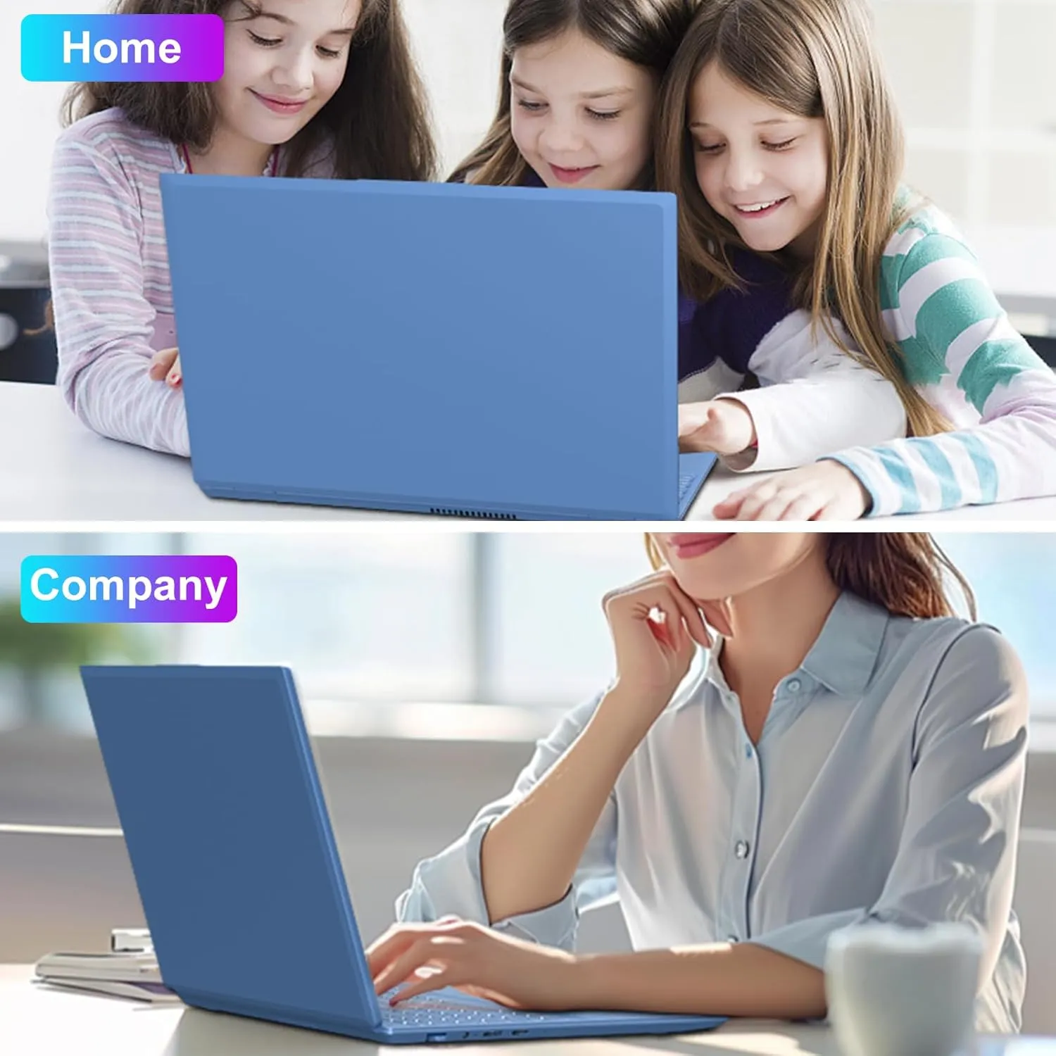 Laptop 16" 12GB 512GB SSD Celeron N5095 Up to 2.9 GHz Win 11 Laptop Support 512GB TF 1TB SSD Expand Notebook with 1920*1200 FHD 5G WiFi BT 4.2 Webcam Cooling Fan for Students and Business-Blue