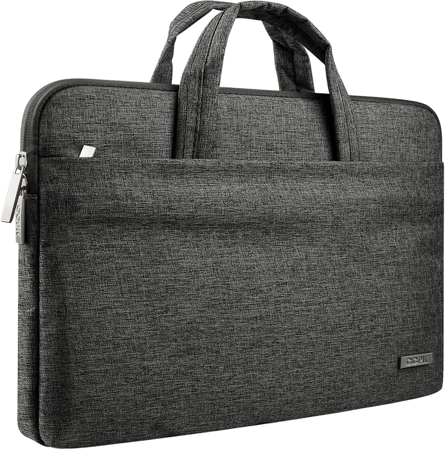 Laptop Bag for 13 Inch MacBook Air Pro M1 14 Inch Hp Laptop Case Cover Chromebook Pavilion x360 Stream 14" ASUS Acer Lenovo 14in Computer Sleeve with Handle Waterproof Canvas Briefcase Black Grey
