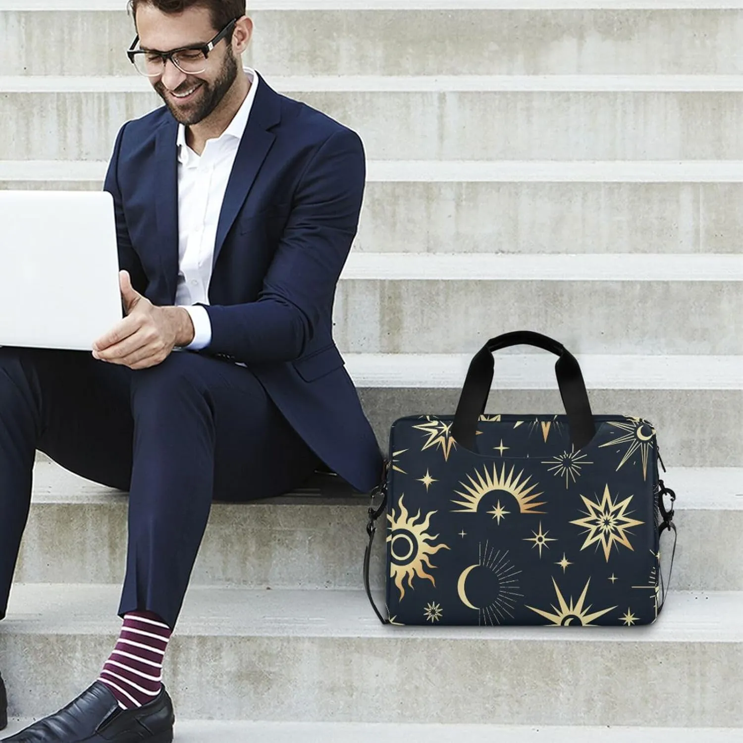 Laptop Bag for Women 15.6 Inch Laptop Tote Work Bag Professional Computer Briefcase Business Office Bag Handbag Multicolor 1