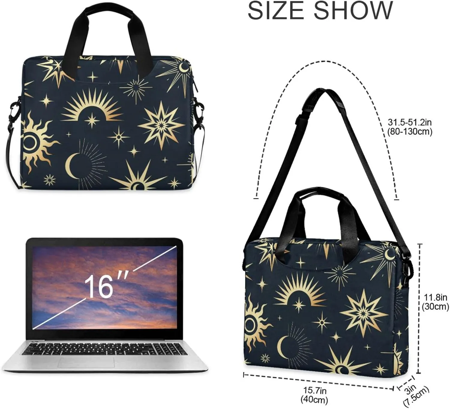 Laptop Bag for Women 15.6 Inch Laptop Tote Work Bag Professional Computer Briefcase Business Office Bag Handbag Multicolor 1