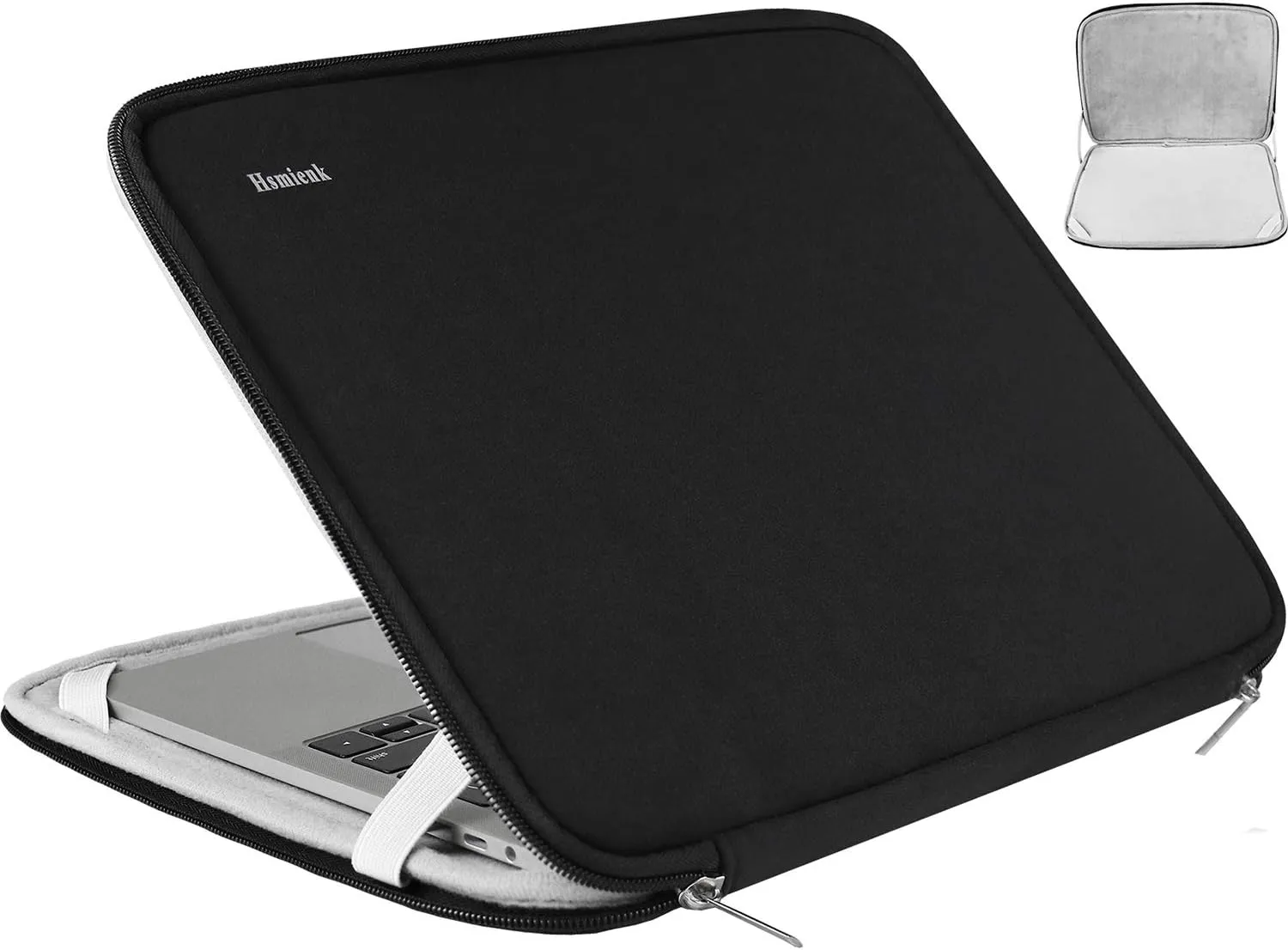 Laptop Case Sleeve 13.3 inch, Protective Computer Cover Sleeve Tablet Briefcase Carrying Bag Compatible with MacBook Air/MacBook Pro, HP, ASUS, Acer, Lenovo, Notebook, Chromebook Computer, Black