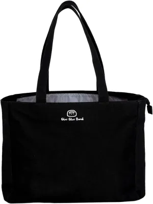 Large Capacity Canvas Laptop Tote Bag with Zipper, Multi-compartments Work Tote Bag for Women 16in