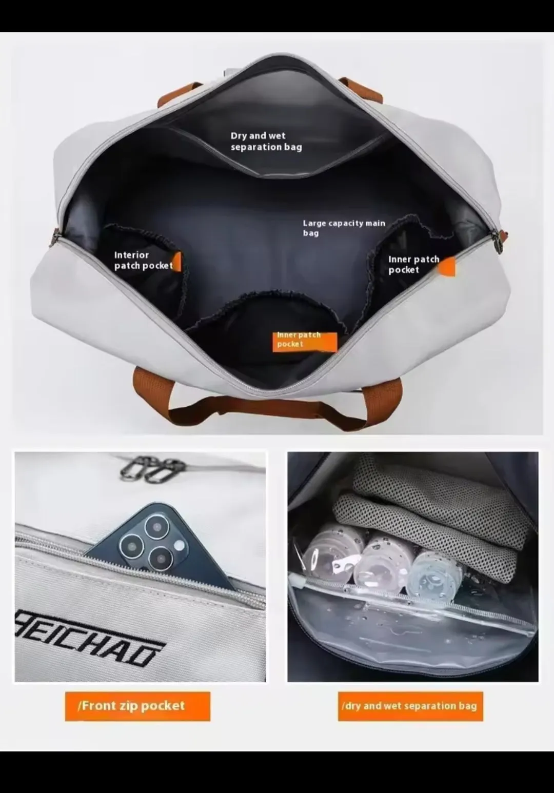Large Capacity Travel Gym Bag Short-distance Luggage