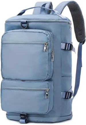 Large Capacity Waterproof Duffel Bag with Dry-Wet Separation, Shoe Compartment, and Adjustable Shoulder Strap for Travel, Sports, and Fitness