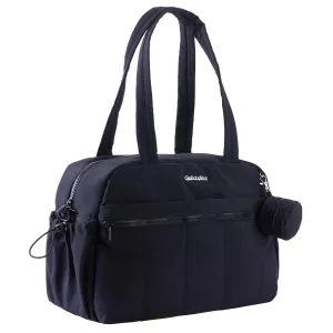 Large Diaper Bag Tote with Changing Pad, Maternity Baby Travel Bag, Hospital Nappy Bags with Wet Pocket (Black)
