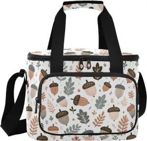 Large Lunch Bag Acorns Grass Insulated Cooler Tote Soft Freeze Lunch Box for Adult Women Men Picnic Camping Beach Hiking 24-Can (18L)