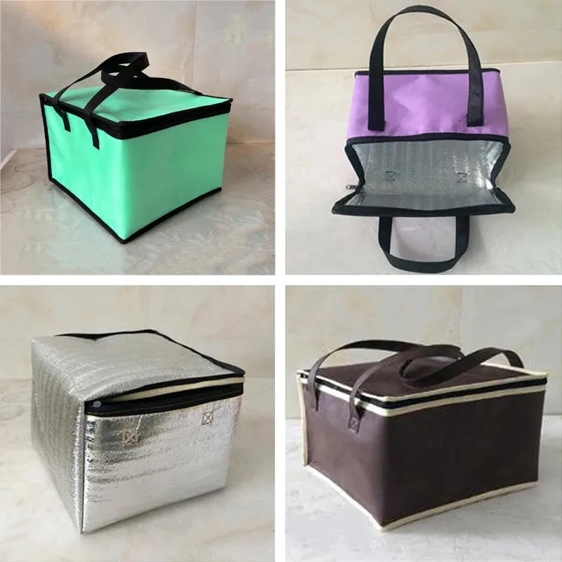 Large Non-Woven Thermal Insulated Lunch Bag – Portable Picnic Cooler Carrier, Fresh Food Storage Container, Ice Pack Insulation