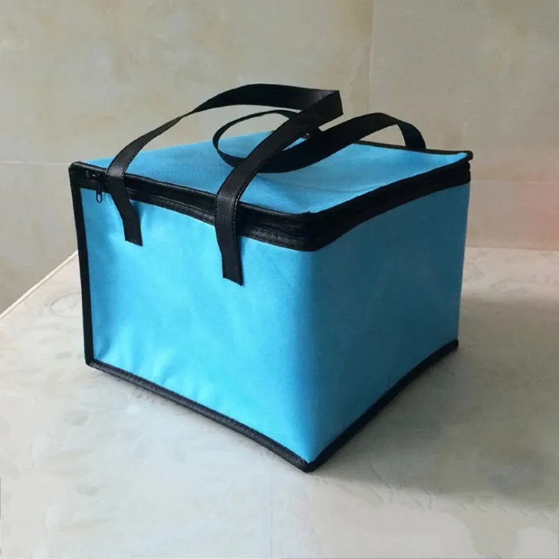 Large Non-Woven Thermal Insulated Lunch Bag – Portable Picnic Cooler Carrier, Fresh Food Storage Container, Ice Pack Insulation