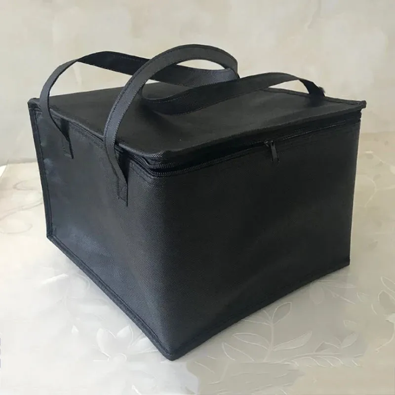 Large Non-Woven Thermal Insulated Lunch Bag – Portable Picnic Cooler Carrier, Fresh Food Storage Container, Ice Pack Insulation