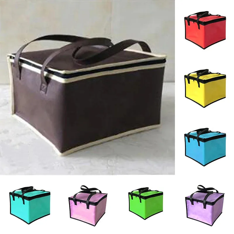 Large Non-Woven Thermal Insulated Lunch Bag – Portable Picnic Cooler Carrier, Fresh Food Storage Container, Ice Pack Insulation