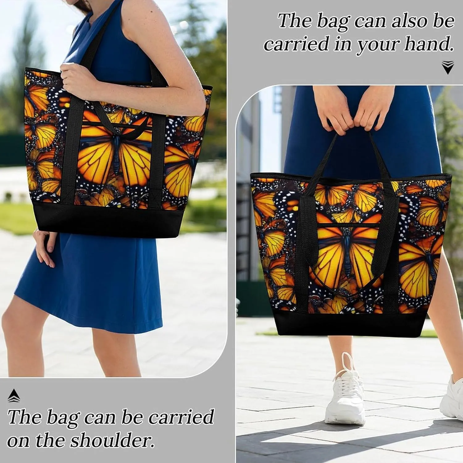 Large Thermal Shopping Tote Bag Travel Friendly Fashion Handbag Commuter Bag