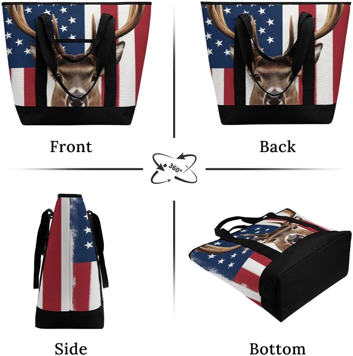 Large Thermal Shopping Tote Bag Travel Friendly Fashion Handbag Commuter Bag