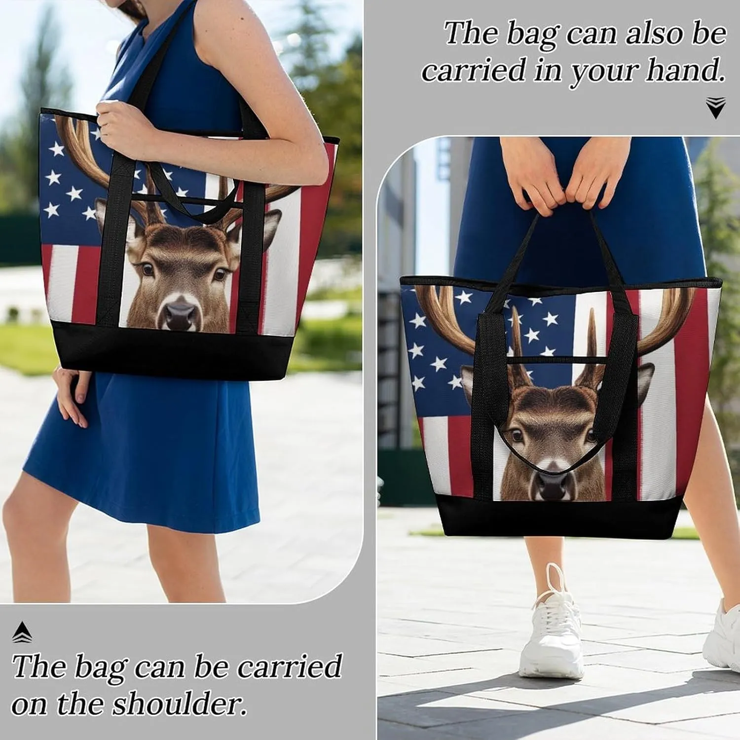 Large Thermal Shopping Tote Bag Travel Friendly Fashion Handbag Commuter Bag