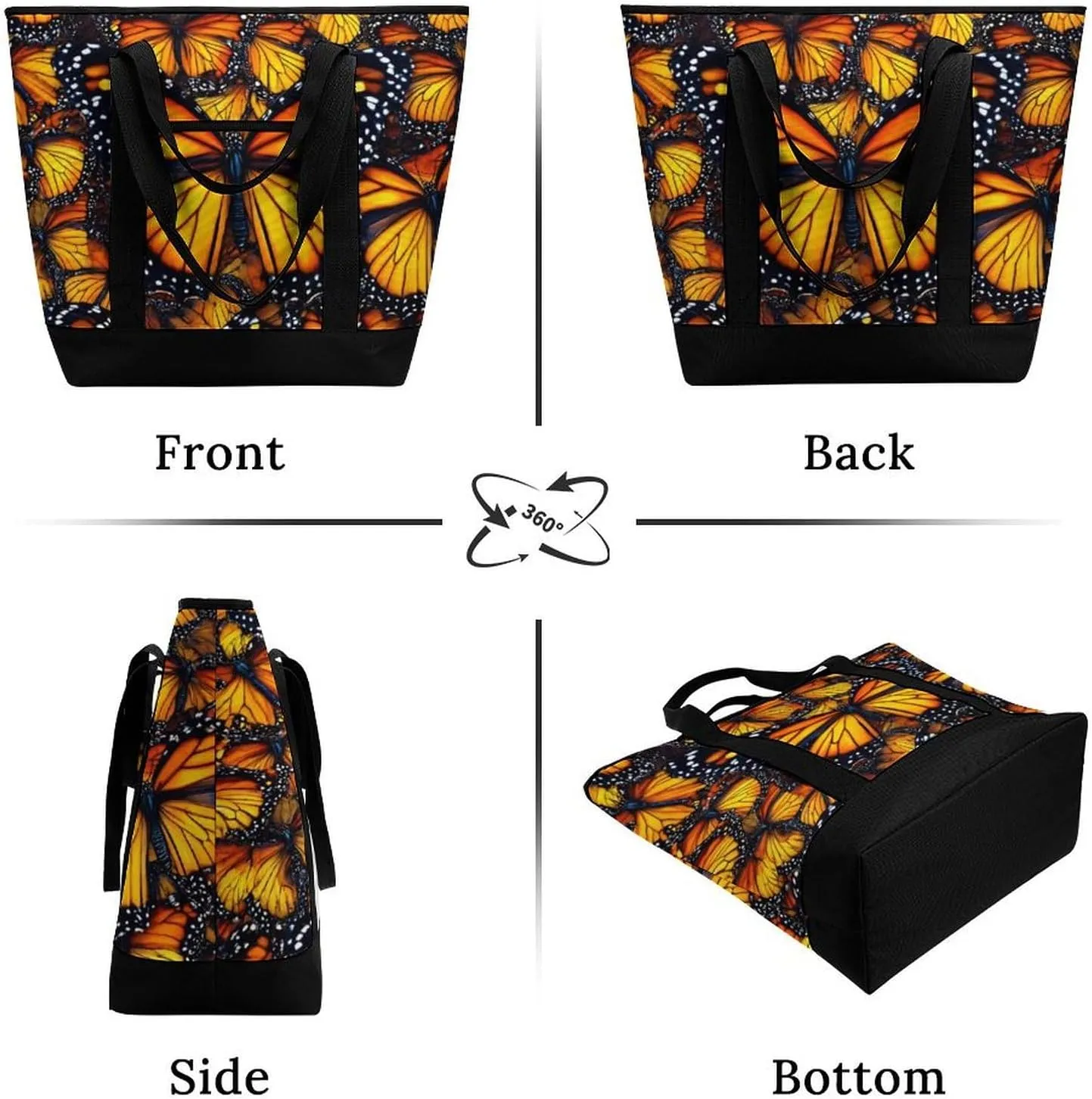 Large Thermal Shopping Tote Bag Travel Friendly Fashion Handbag Commuter Bag