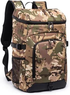 Laripwit 54/40 Cans Backpack Cooler Insulated Leak-Proof Large Cooler Backpack Double Deck Lunch Backpack for Men Women - Perfect Soft Cooler Bag for Tactical, Camping, Picnic, Beach, Hiking
