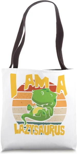Lazy kid instincts dinosaur school kid cool for kids Tote Bag