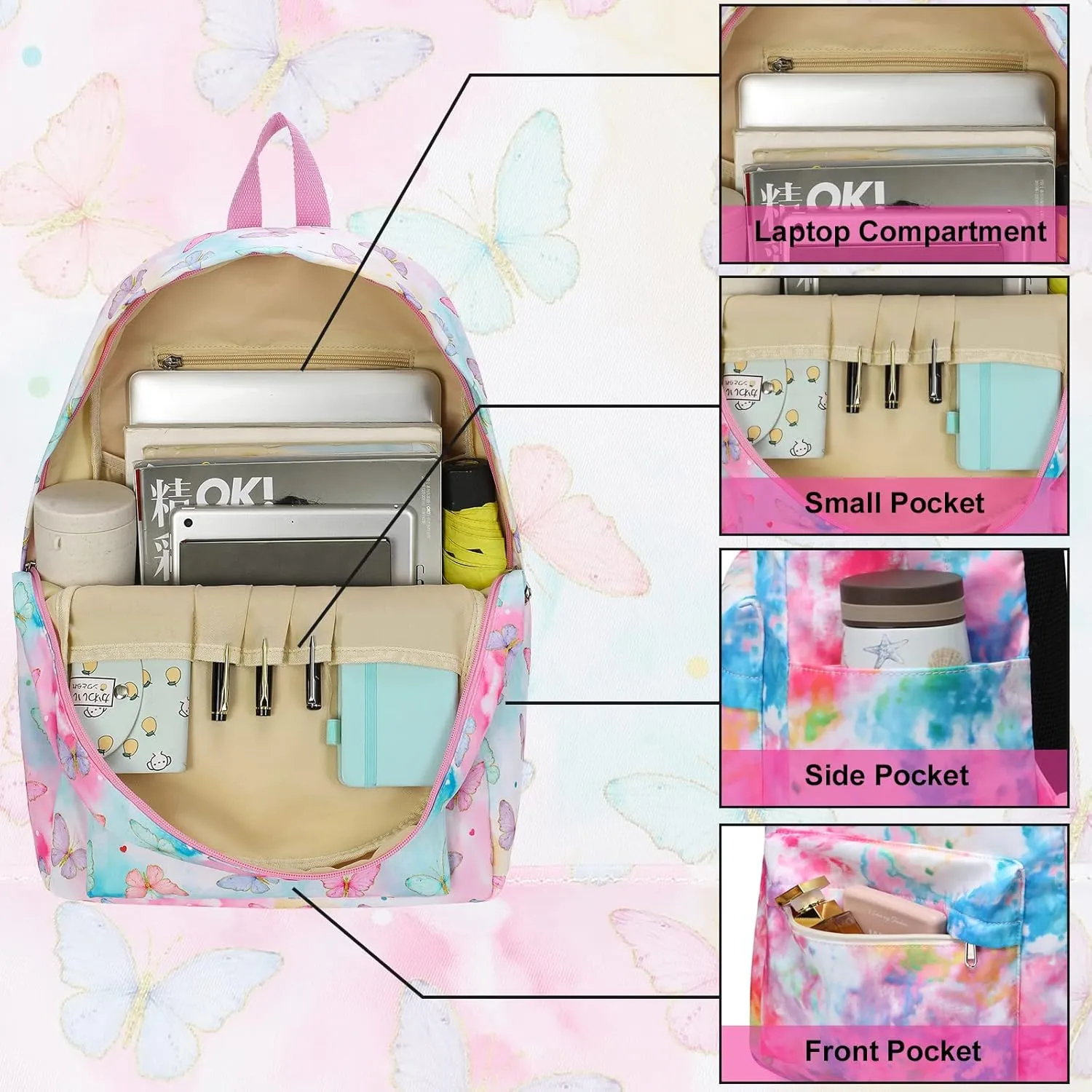 LEDAOU Backpack for Kids Boys School Bags Teen Bookbags Set School Backpack with Lunch Box and Pencil Case