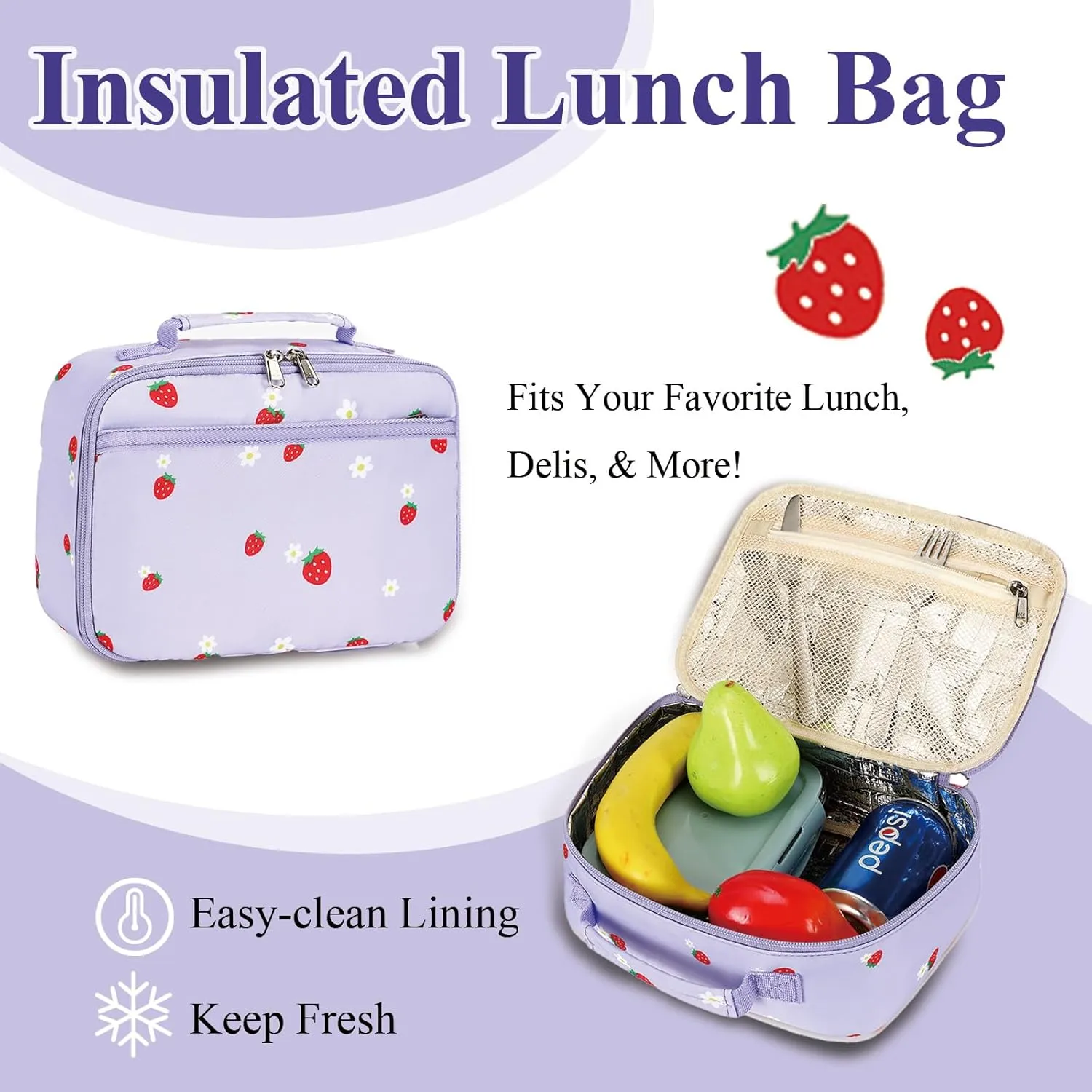 LEDAOU Kids School Backpack with Lunch Box for Boys Girls Kindergarten BookBag School Bag Preschool Toddler Backpack
