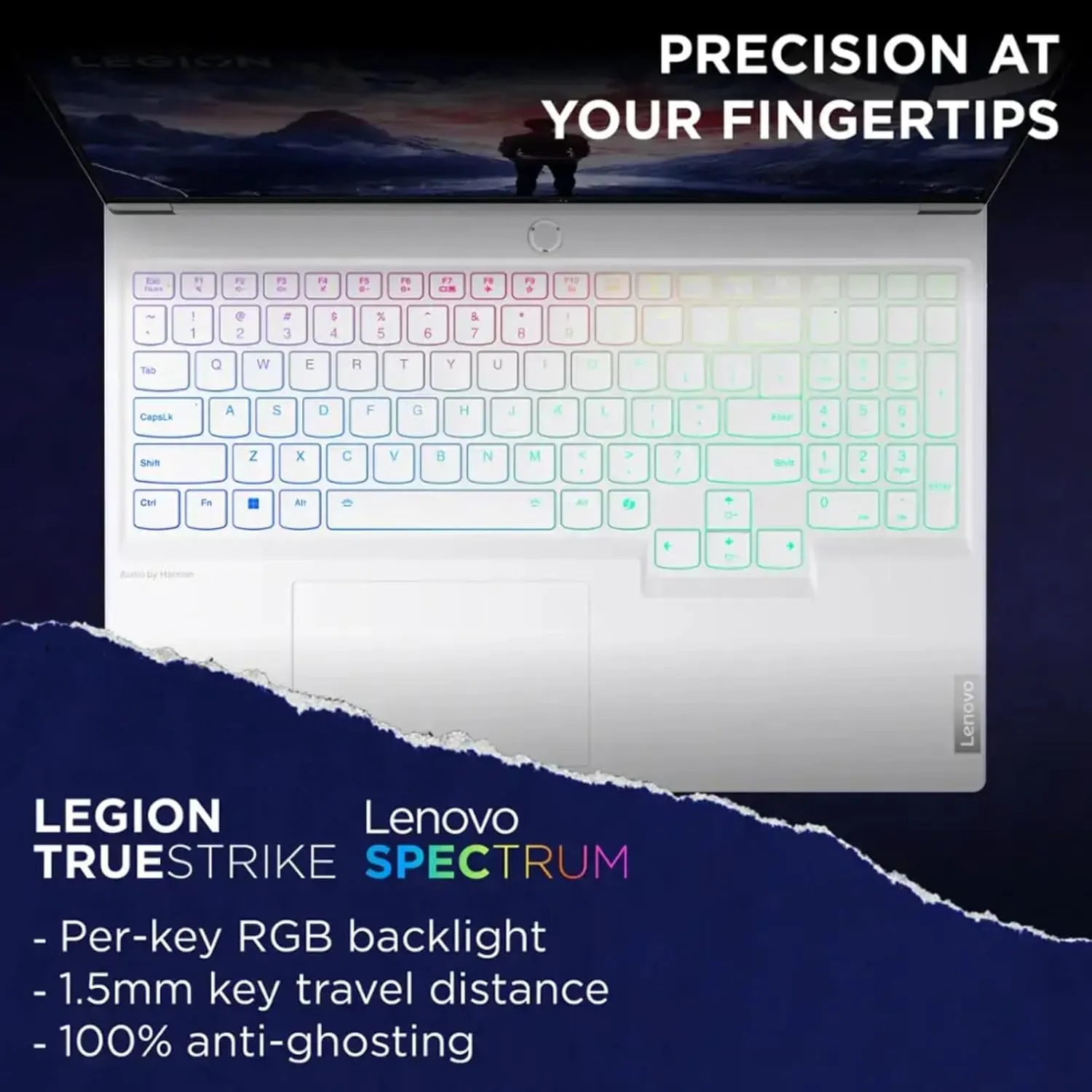 Lenovo Legion 7i Gaming Laptop - 16" WQXGA 240Hz Display | Intel 20-core i7-14700HX | GeForce RTX 4060 | 32GB DDR5   1TB SSD | Windows 11 Pro   Free Office Pro | Copilot - Glacier White