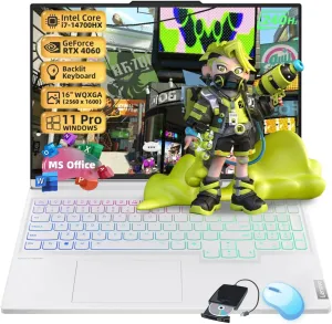 Lenovo Legion 7i Gaming Laptop - 16" WQXGA IPS 240Hz Display, Intel 20-Core i7-14700HX, GeForce RTX 4060, 32GB DDR5, 1TB SSD, Backlit KB, Fingerprint, Windows 11 Pro, w/DVD Drive