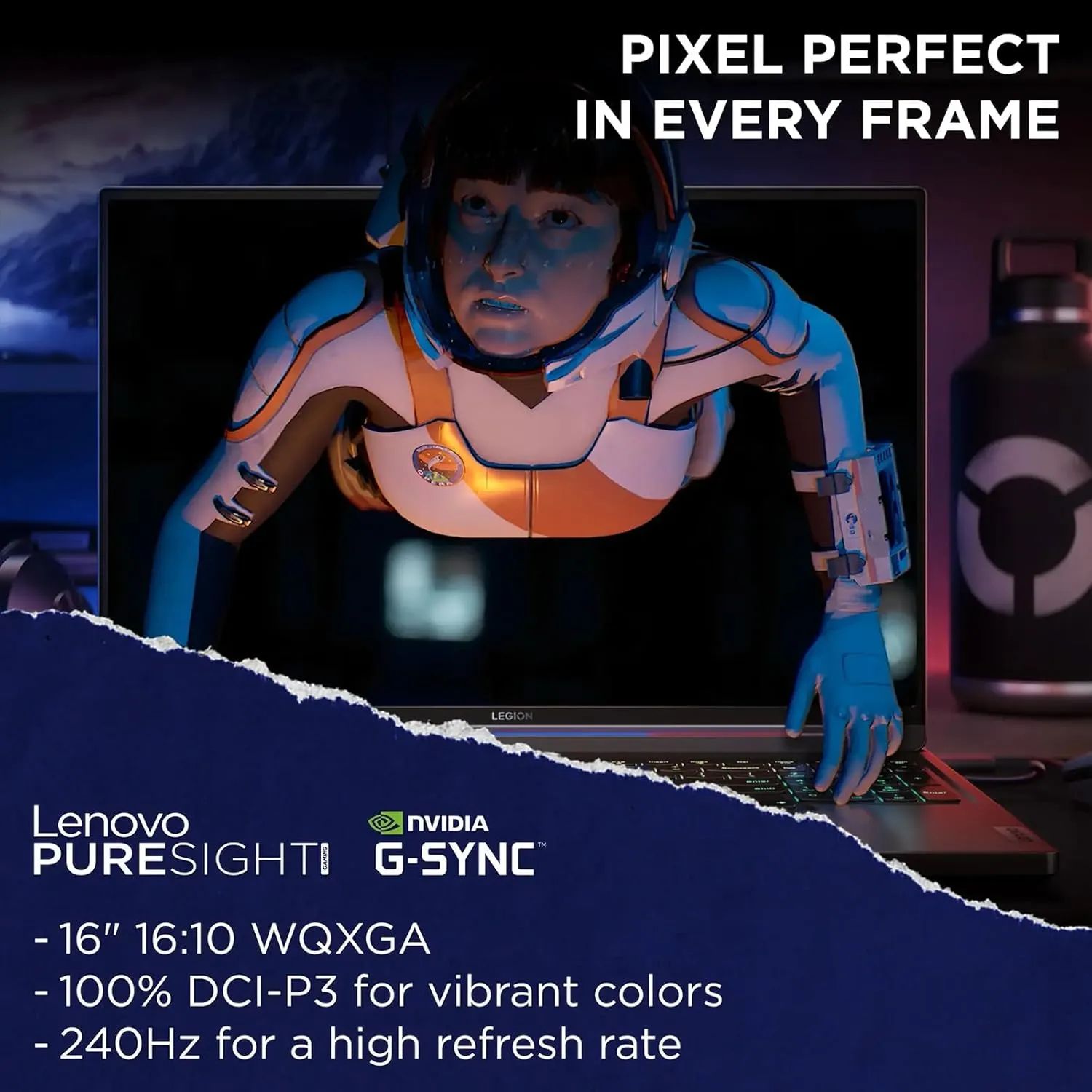 Lenovo Legion Pro 7i Gaming Laptop - Intel i7-14700HX • GeForce RTX 4060 • 16" IPS WQXGA 240Hz • 64GB DDR5, 1TB SSD • RGB Backlit KB • Wi-Fi 6E • w/DVD Drive, MS Office Lifetime • Win 11 Pro