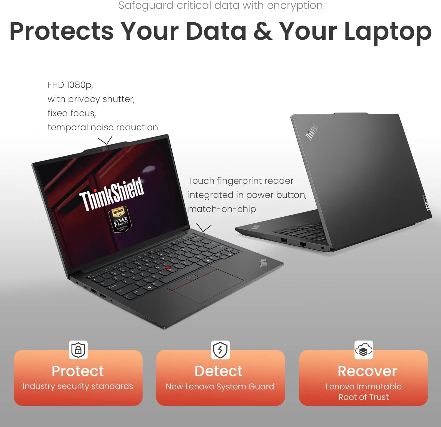 Lenovo ThinkPad E14 Gen 6 Business Laptop, 14" FHD  Display, AMD Ryzen 5 7535U, 32GB DDR5 RAM, 1TB SSD, Fingerprint, Backlit, Wi-Fi 6, Windows 11 Pro, Bundle with Targus USB-C 100W Docking Station