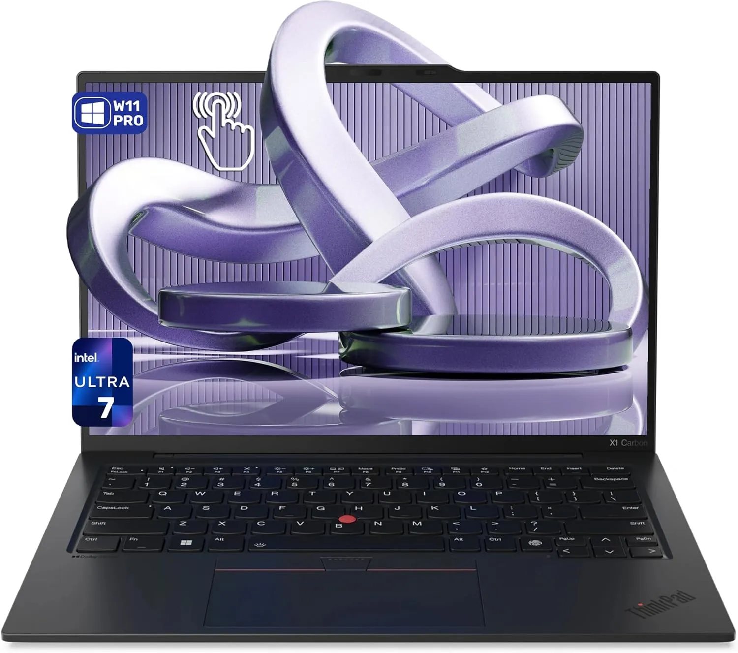 Lenovo ThinkPad X1 Carbon Gen 12 Laptop, Intel Ultra 7-165U, 64 GB LPDDR5X RAM, 2 TB PCle SSD, 14" 2.8K (2880x1800) Touchscreen Display, Intel Graphics, Backlit Keyboard, W11 Pro, Black