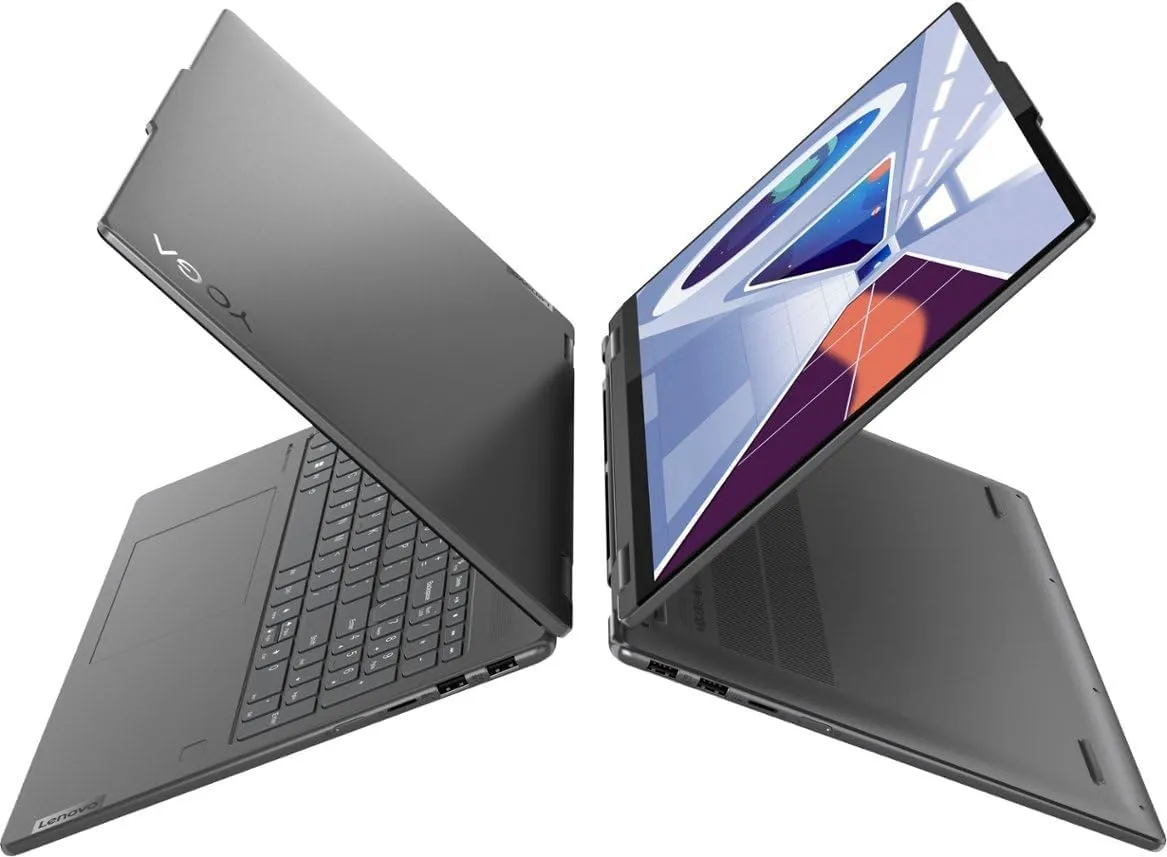 Lenovo Yoga 7i 2-in-1 16" WUXGA Touchscreen Laptop, Intel Core i5-1335U, 8GB RAM, 512GB SSD, Backlit Keyboard, Fingerprint Reader, Windows 11 Home, Storm Grey