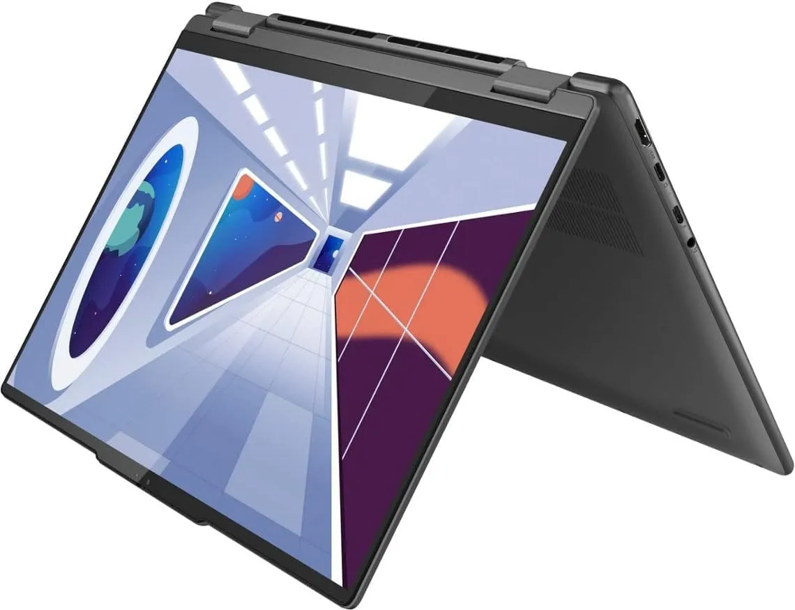 Lenovo Yoga 7i Laptop, 2023, 14" 2240 x 1400 Touchscreen, Intel Core i5-1335U 10-Core, 8GB LPDDR5, 512GB SSD, Windows 11 Home, Backlit Keyboard, Wi-Fi 6E, Bluetooth 5.1, Thunderbolt 4, Storm Grey