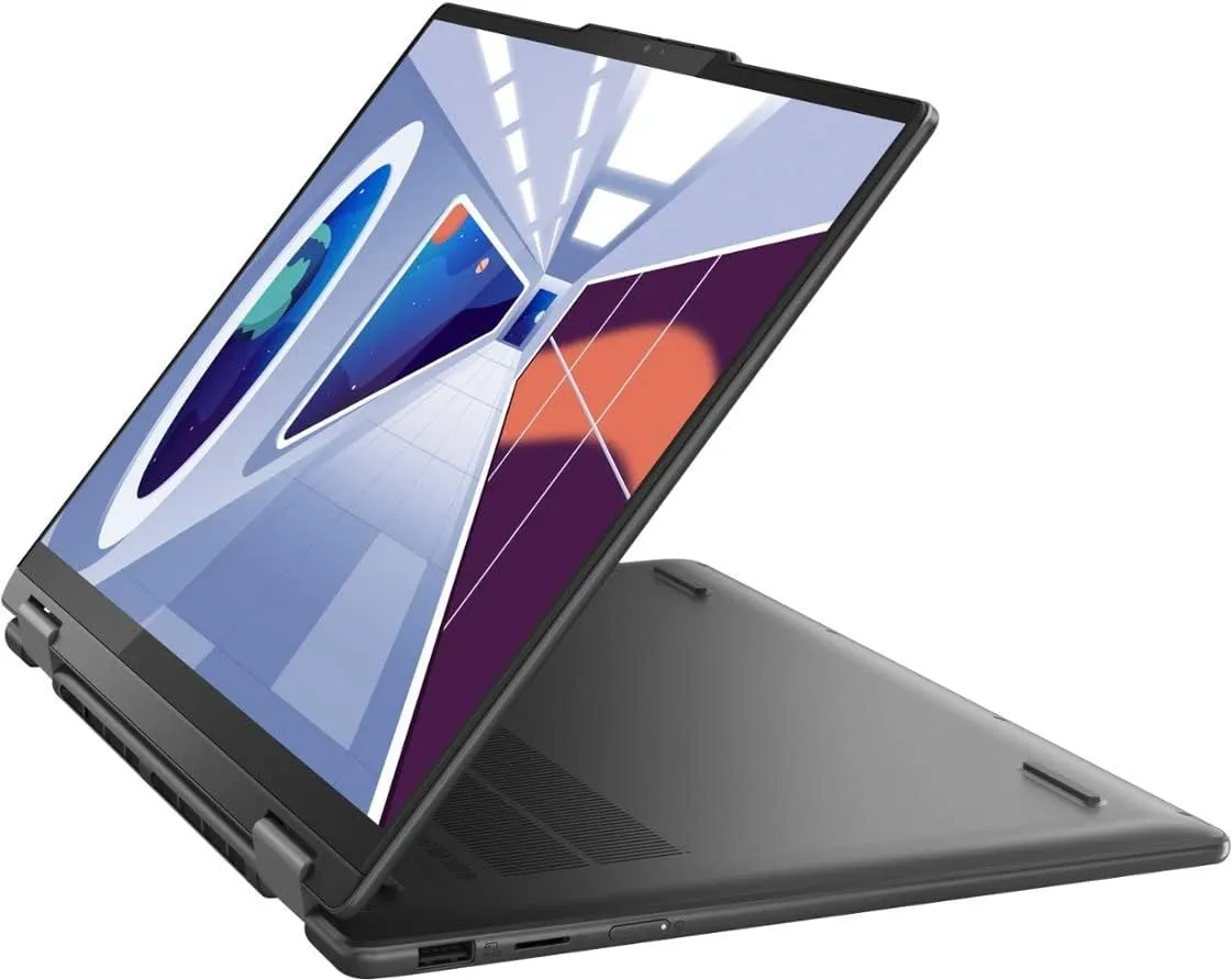 Lenovo Yoga 7i Laptop, 2023, 14" 2240 x 1400 Touchscreen, Intel Core i5-1335U 10-Core, 8GB LPDDR5, 512GB SSD, Windows 11 Home, Backlit Keyboard, Wi-Fi 6E, Bluetooth 5.1, Thunderbolt 4, Storm Grey