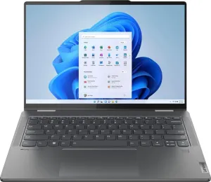 Lenovo Yoga 7i Laptop, 2023, 14" 2240 x 1400 Touchscreen, Intel Core i5-1335U 10-Core, 8GB LPDDR5, 512GB SSD, Windows 11 Home, Backlit Keyboard, Wi-Fi 6E, Bluetooth 5.1, Thunderbolt 4, Storm Grey