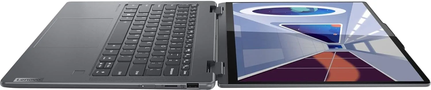 Lenovo Yoga 7i Laptop, 2023, 14" 2240 x 1400 Touchscreen, Intel Core i5-1335U 10-Core, 8GB LPDDR5, 512GB SSD, Windows 11 Home, Backlit Keyboard, Wi-Fi 6E, Bluetooth 5.1, Thunderbolt 4, Storm Grey