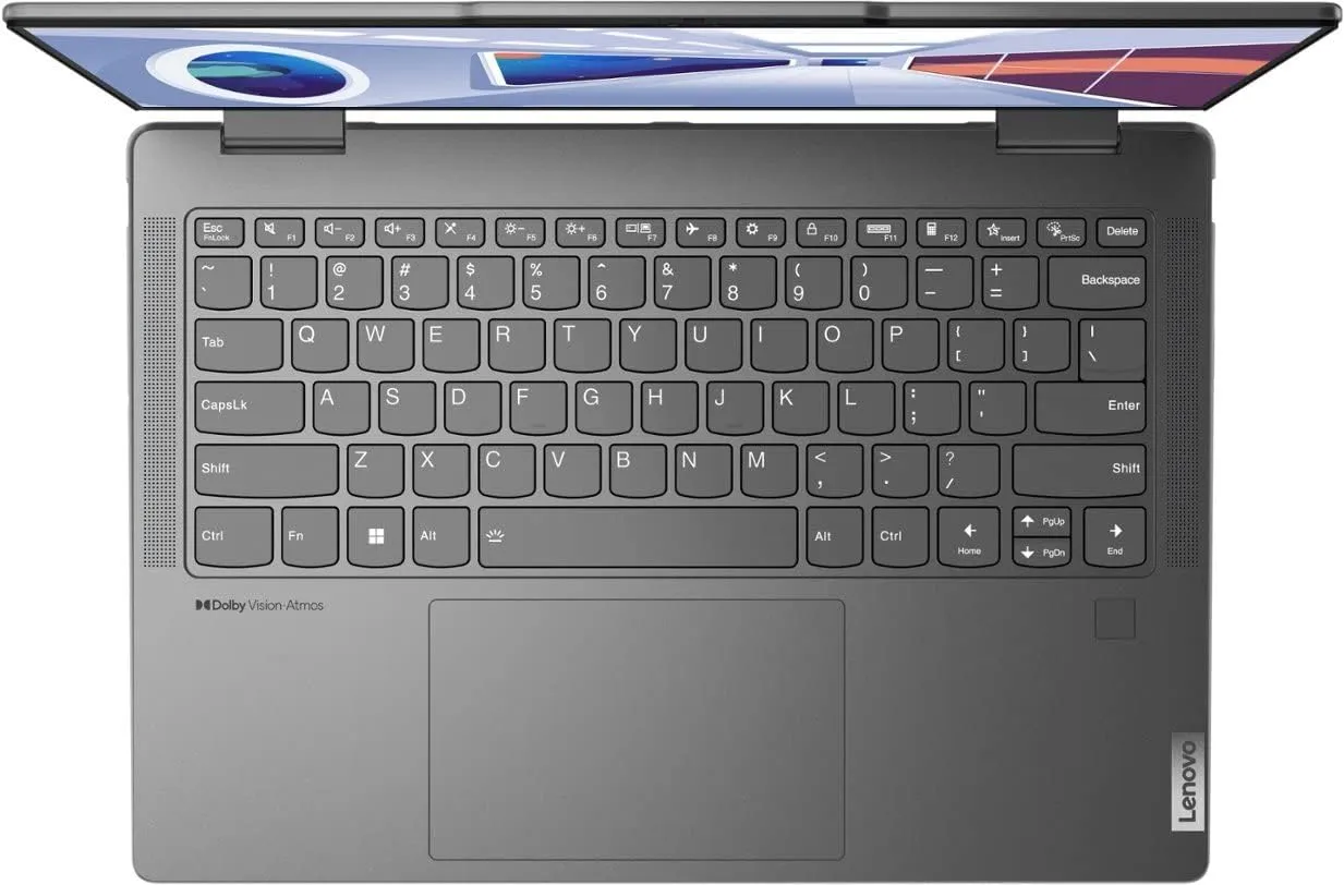 Lenovo Yoga 7i Laptop, 2023, 14" 2240 x 1400 Touchscreen, Intel Core i5-1335U 10-Core, 8GB LPDDR5, 512GB SSD, Windows 11 Home, Backlit Keyboard, Wi-Fi 6E, Bluetooth 5.1, Thunderbolt 4, Storm Grey