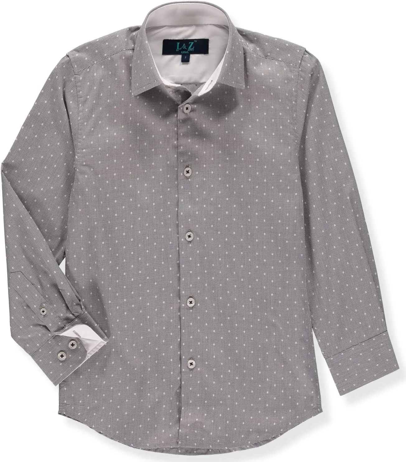 Leo & Zachary Boys' Long Sleeve Button Up Dress Shirt